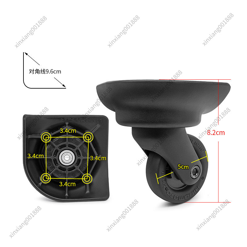 Luggage Wheel Replacement - Ersatzräder für Samsonite Gepäck LT20-1N HINOMOTO