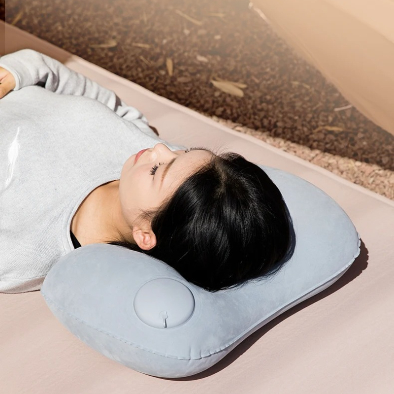Travel Pillow Inflatable - Ultraleichtes aufblasbares Campingkissen, tragbares Reise- und