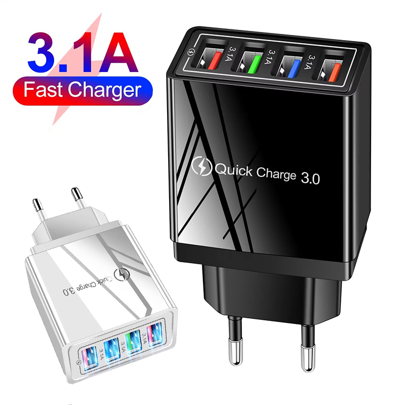 Xiaomi Travel Accessories - EU-US-Stecker USB-Ladegerät Quick Charge 3.0 Tragbares