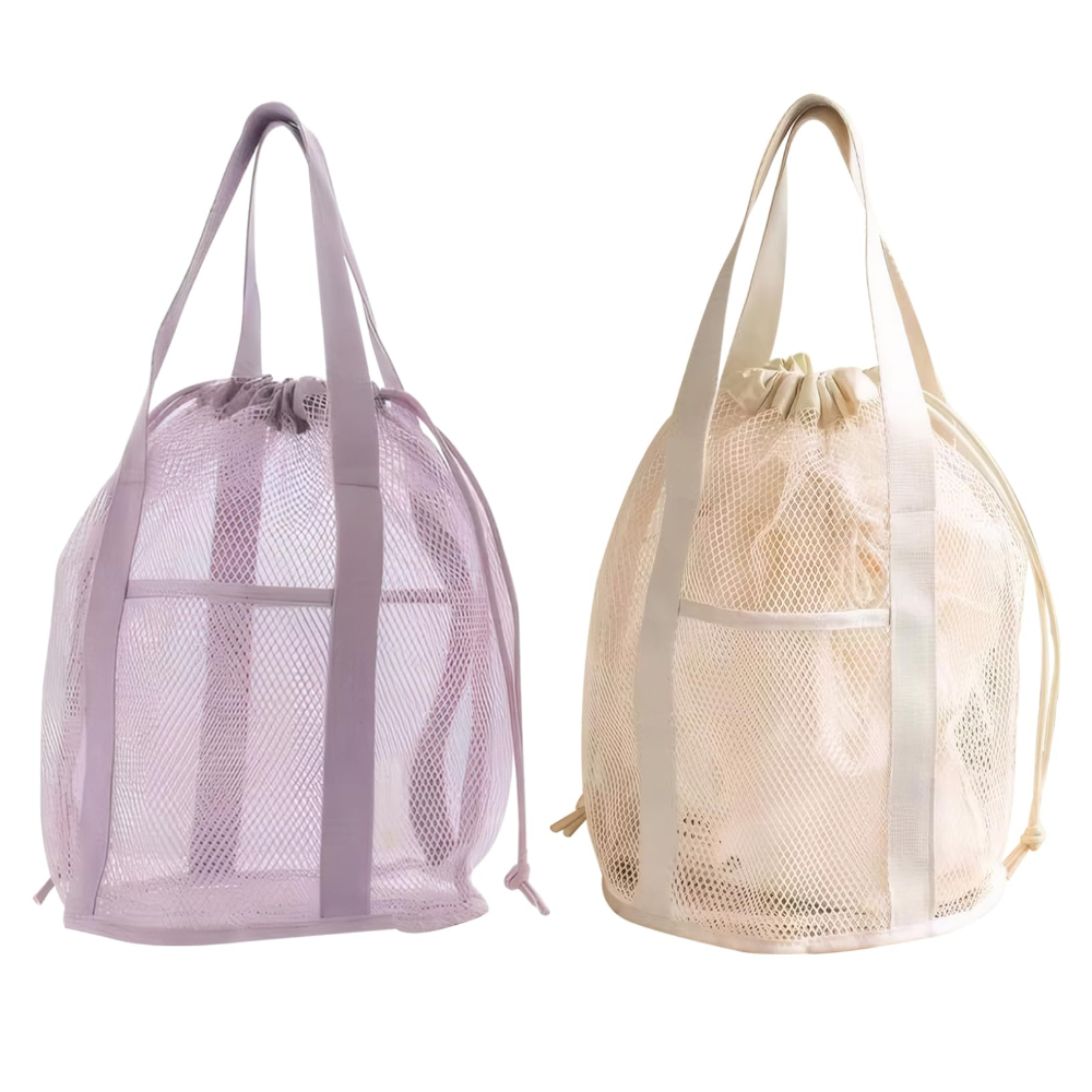Travel Accessories Bag - Reise-Kulturtasche aus Netzstoff, ausgehöhlt, faltbar, ultraleicht,
