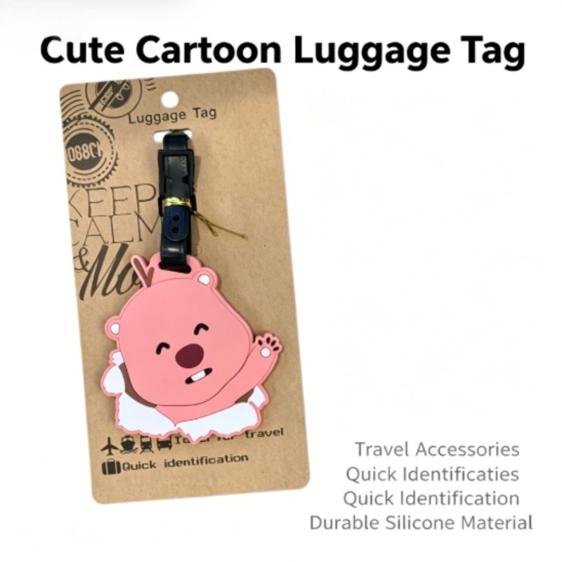 Travel Accessories With Kids - Kawaii Pororo Loopy Beaver Gepäckanhänger, Niedlicher
