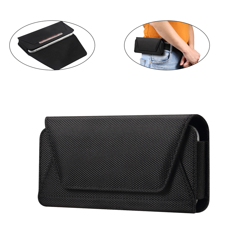 Xiaomi Travel Accessories - 4,7-7,2 Zoll Handy-Nylon-Tasche mit Gürtelclip, Tragetasche,