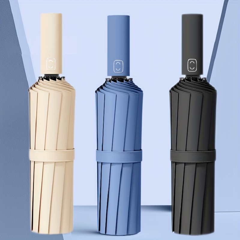 Travel Umbrella Compact - Verstärkter 24-Knochen-Regenschirm, starker und langlebiger, windbeständiger