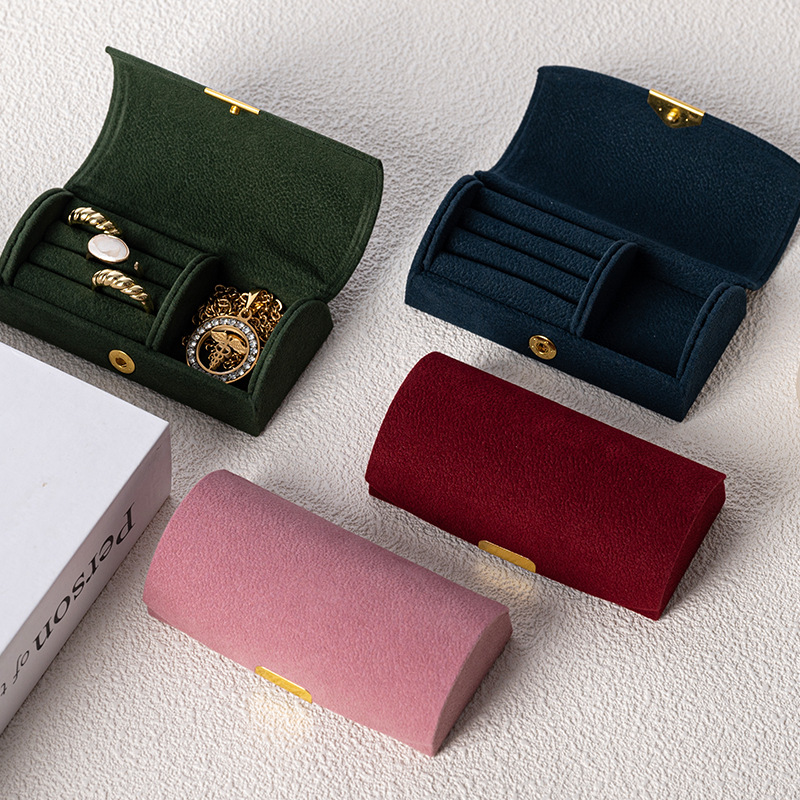 Travel Accessories Display - Gewölbte Tragbare Schmuckaufbewahrungsbox für Geschäftsreisen und