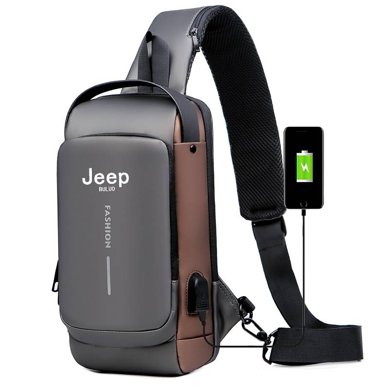 Travel Accessories Tech - Jeep Buluo Herren Anti-Diebstahl Umhängetasche mit
