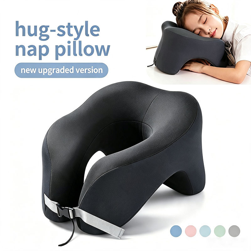 Travel Pillow Inflatable - Memory-Schaum U-förmiges Nackenkissen Reise-Flugzeug-Schlafkissen Weiches Nackenstützkissen