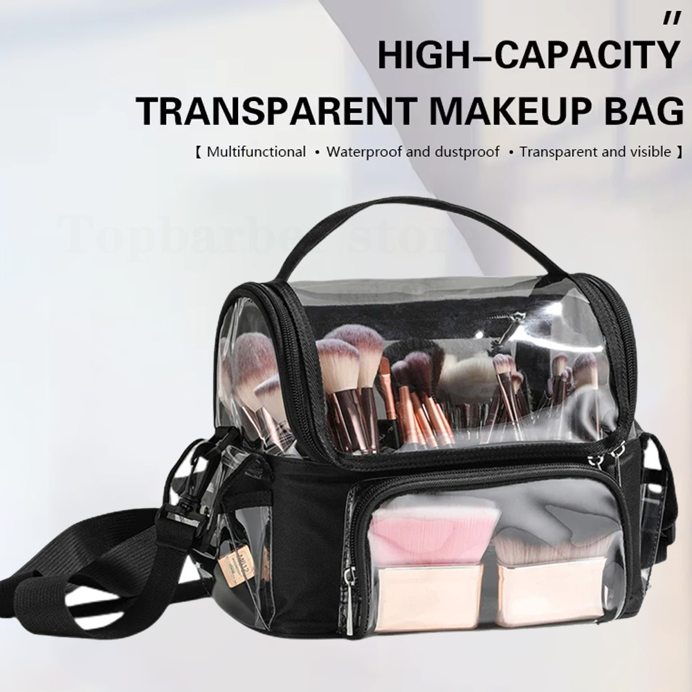 Travel Accessories Holder - Make-up-Pinselhalter, Rucksack, Make-up-Künstler, Reiseetui, transparent, wasserdicht,
