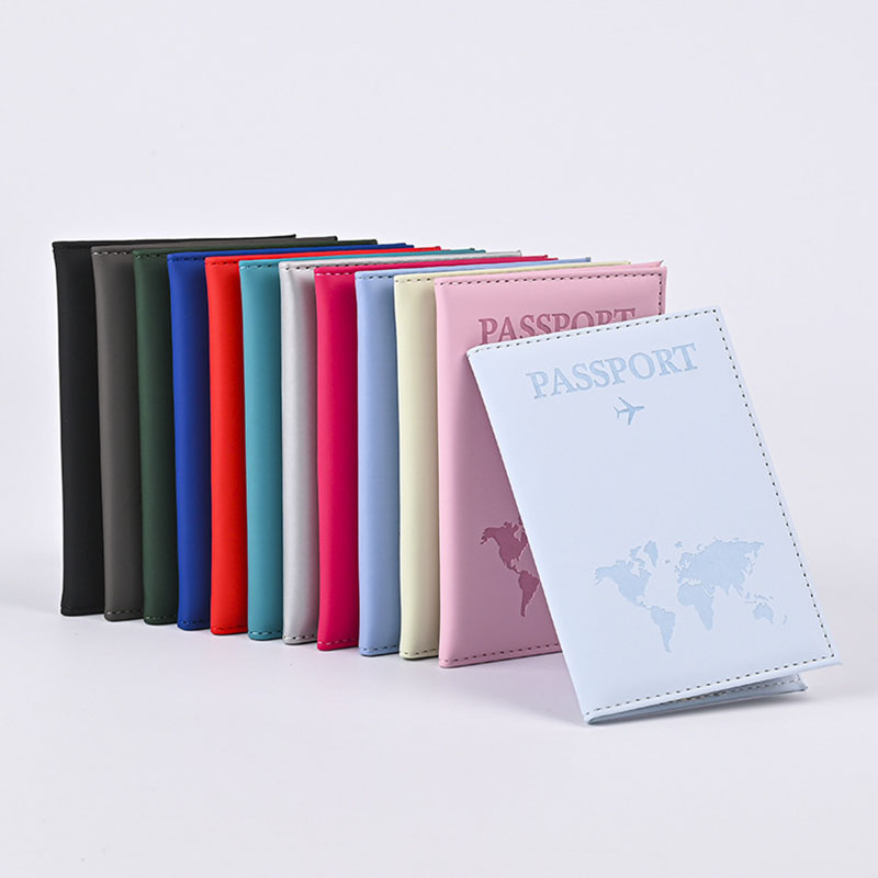 Travel Accessories On Plane - Liebhaber Die Weltkarte Passhülle Heißprägen Einfaches
