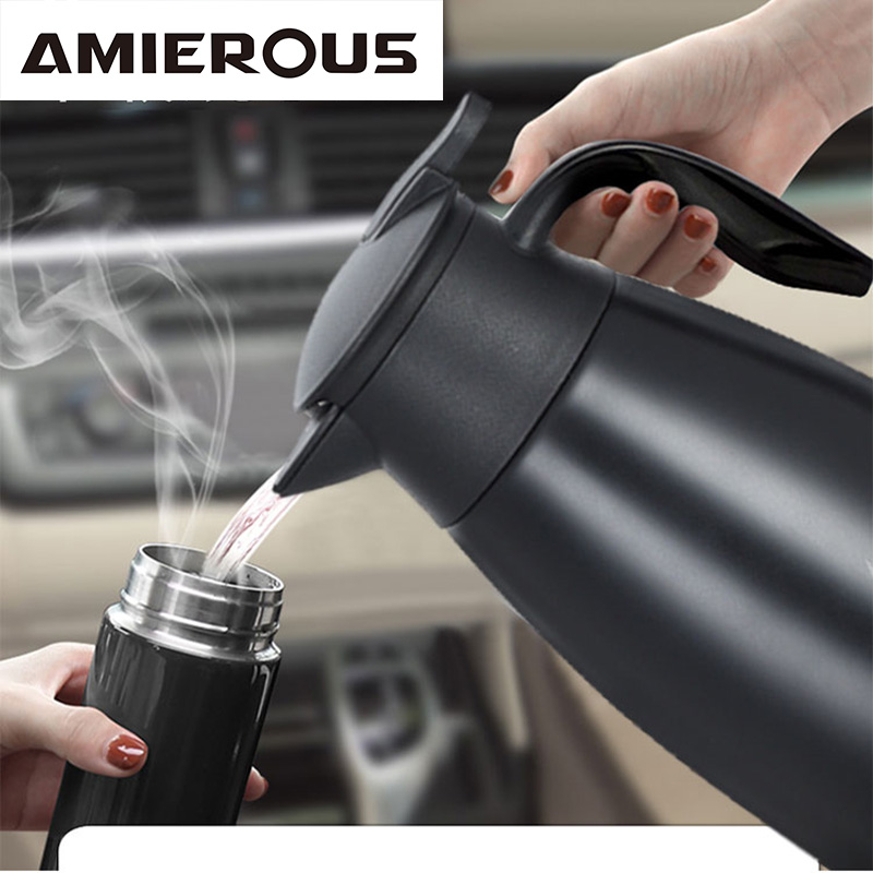 Portable Travel Kettle - Arier Tragbarer Auto-Wasserkocher 800ML mit Griff,