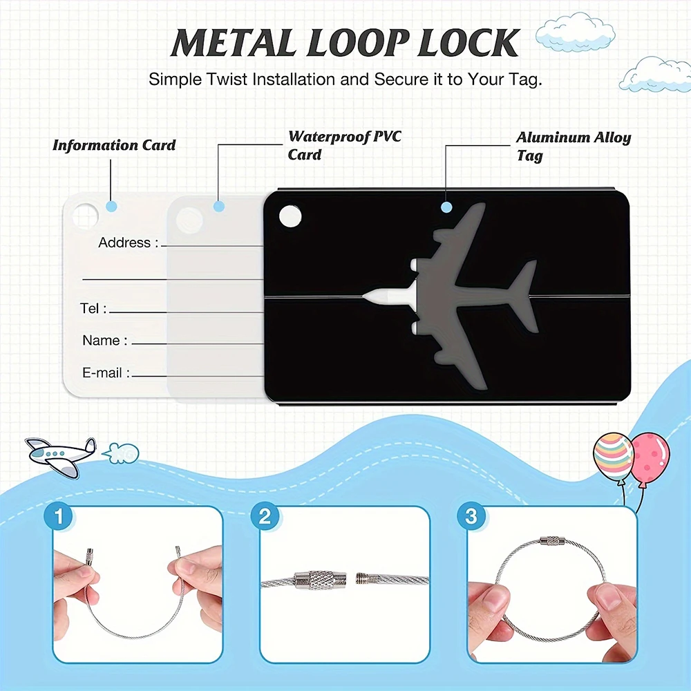 Reisegepäckanhänger aus Alumin – Travel Accessories On Plane Bewertung und Preis