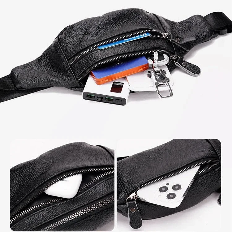 Herren-Gürteltasche aus echtem – Travel Accessories Tech Bewertung und Preis