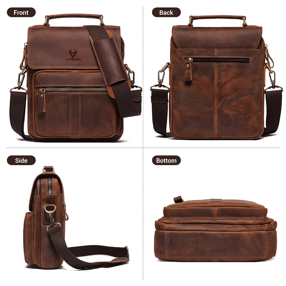 HUMERPAUL Echtes Leder männer  – Travel Accessories Tech Bewertung und Preis