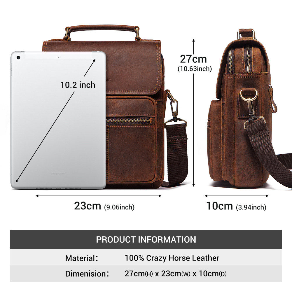 HUMERPAUL Echtes Leder männer  – Travel Accessories Tech Bewertung und Preis