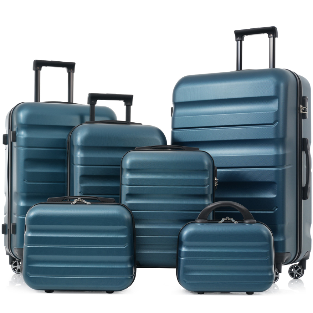 6-teiliges ABS-Hartschalen-Kof – Luggage Wheel Replacement Bewertung und Preis
