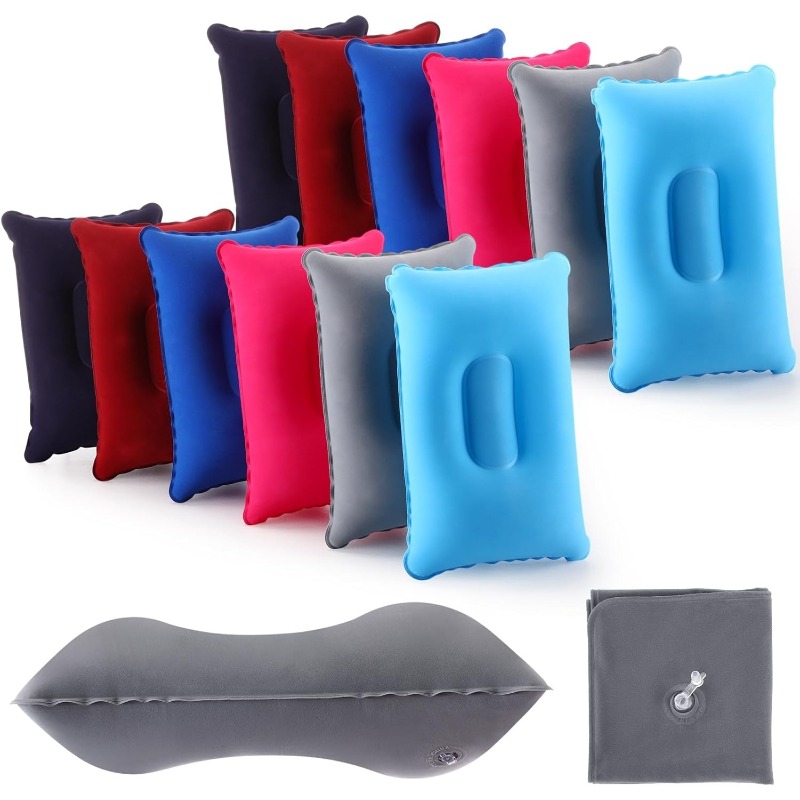 Tragbares, faltbares, aufblasb – Travel Pillow Inflatable Bewertung und Preis