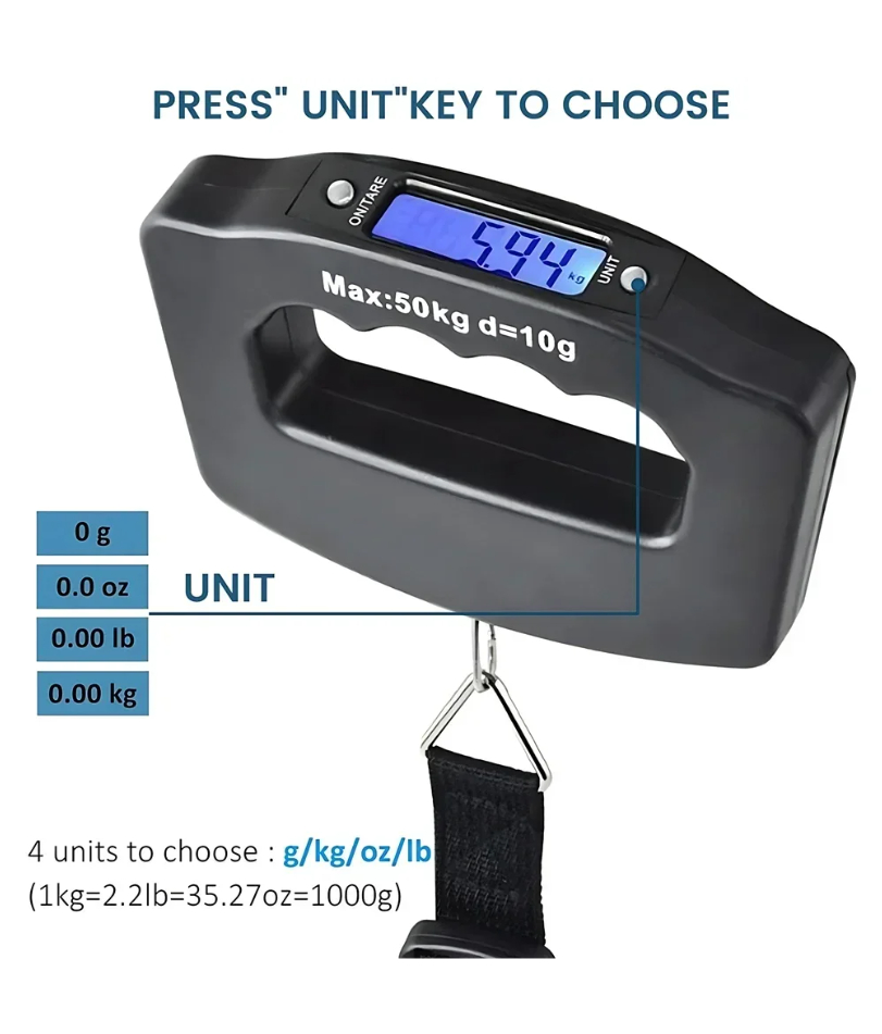 50 kg Digitale Gepäckwaage Tra – Travel Accessories Display Bewertung und Preis